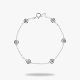 Round bezel bracelet