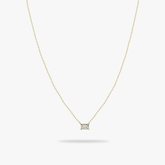 Classic emerald cut necklace