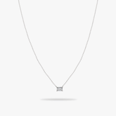 Classic emerald cut necklace