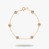 Round bezel bracelet